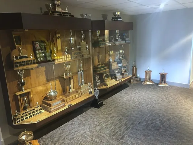 Original trophy cabinets before the Silver Springs Country Club renovation